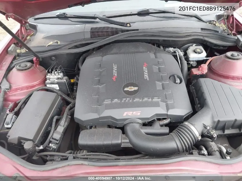 2G1FC1ED8B9125476 2011 Chevrolet Camaro 2Lt