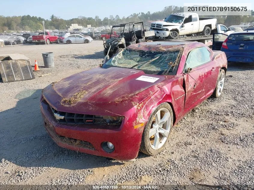 2G1FC1ED7B9150675 2011 Chevrolet Camaro 2Lt