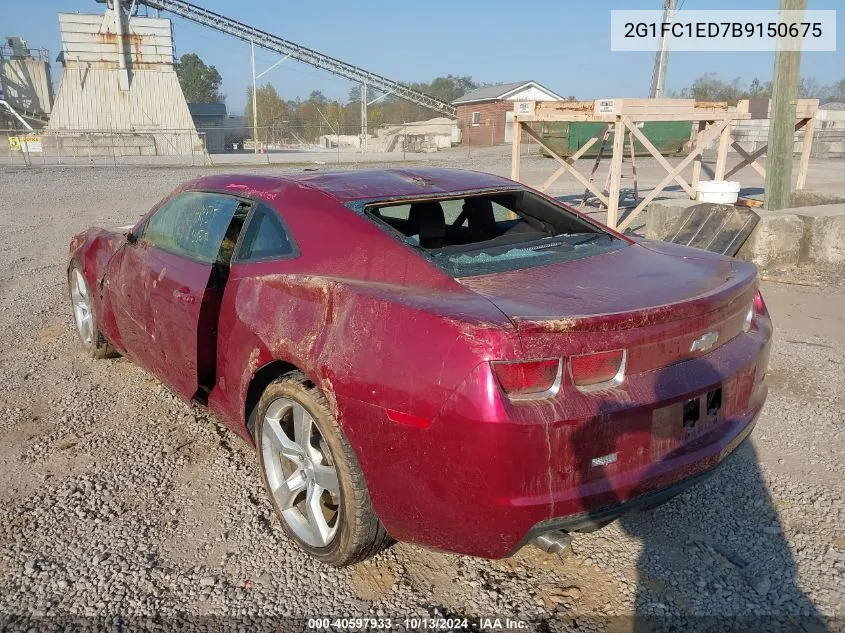 2G1FC1ED7B9150675 2011 Chevrolet Camaro 2Lt