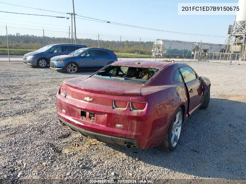 2011 Chevrolet Camaro 2Lt VIN: 2G1FC1ED7B9150675 Lot: 40597933