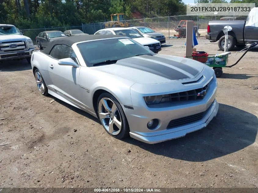 2011 Chevrolet Camaro 2Ss VIN: 2G1FK3DJ2B9187333 Lot: 40612058