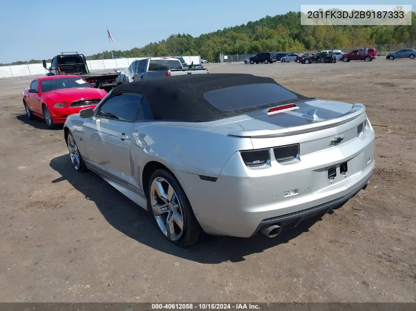 2011 Chevrolet Camaro 2Ss VIN: 2G1FK3DJ2B9187333 Lot: 40612058