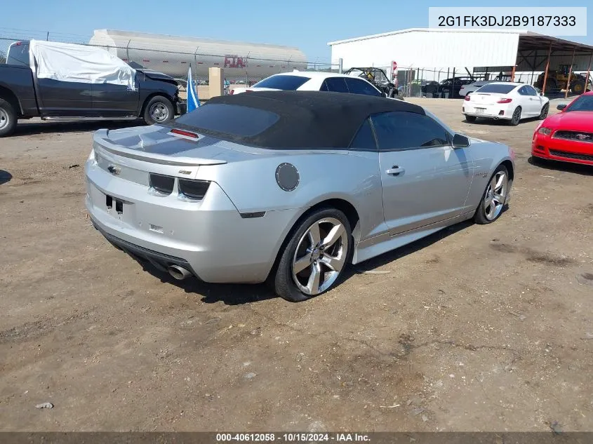 2G1FK3DJ2B9187333 2011 Chevrolet Camaro 2Ss