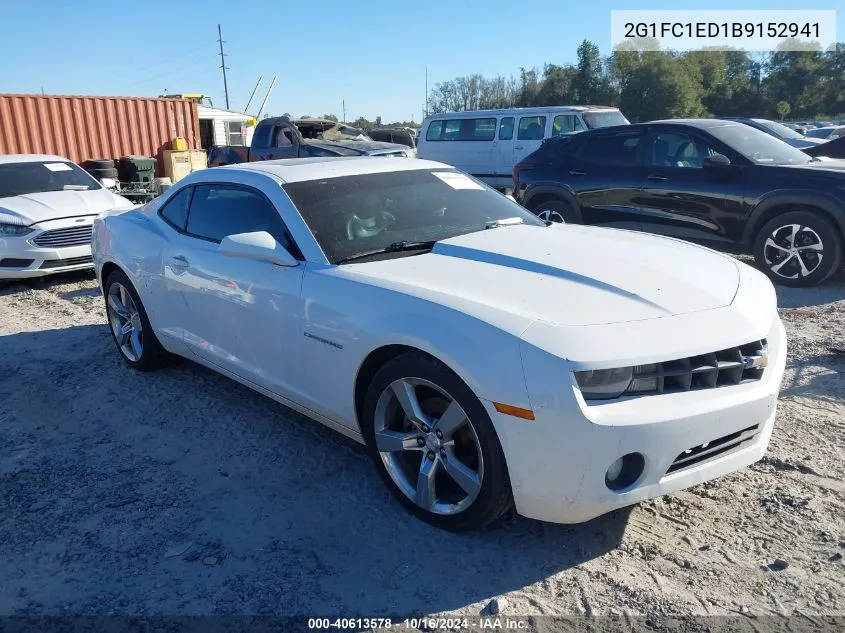 2011 Chevrolet Camaro 2Lt VIN: 2G1FC1ED1B9152941 Lot: 40613578