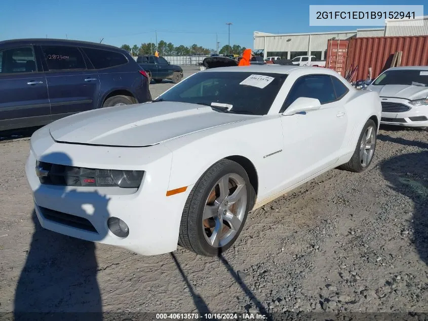 2G1FC1ED1B9152941 2011 Chevrolet Camaro 2Lt