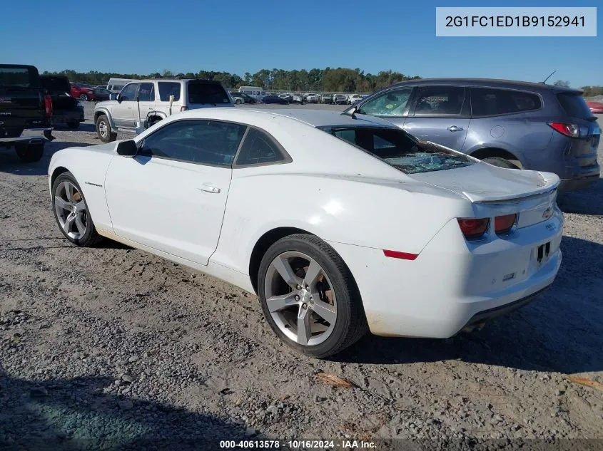 2011 Chevrolet Camaro 2Lt VIN: 2G1FC1ED1B9152941 Lot: 40613578