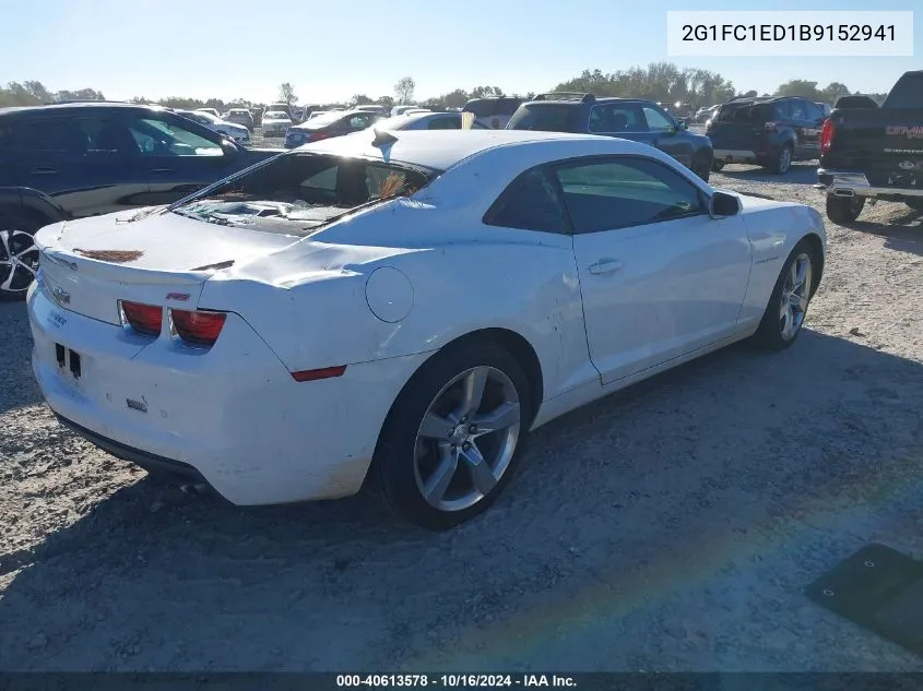 2G1FC1ED1B9152941 2011 Chevrolet Camaro 2Lt