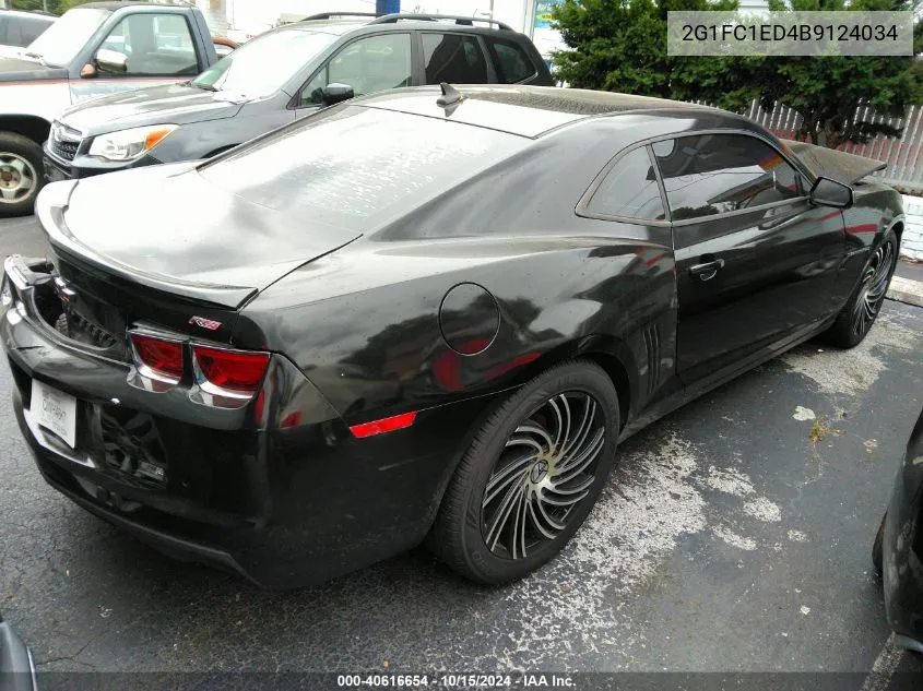 2011 Chevrolet Camaro 2Lt VIN: 2G1FC1ED4B9124034 Lot: 40616654