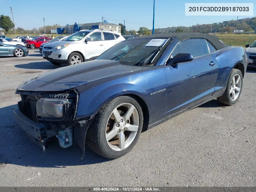 2G1FC3DD2B9187033 2011 Chevrolet Camaro Lt