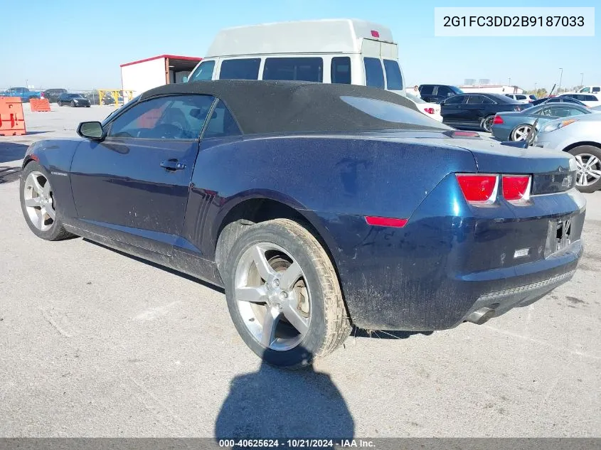 2G1FC3DD2B9187033 2011 Chevrolet Camaro Lt