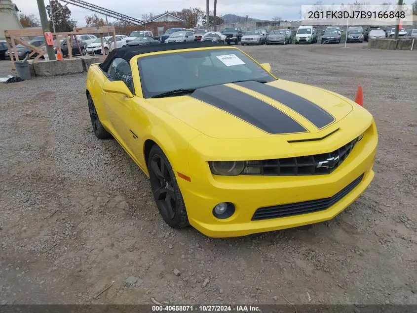 2011 Chevrolet Camaro 2Ss VIN: 2G1FK3DJ7B9166848 Lot: 40658071