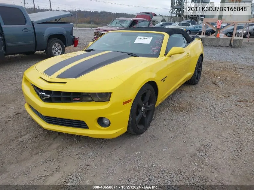 2011 Chevrolet Camaro 2Ss VIN: 2G1FK3DJ7B9166848 Lot: 40658071