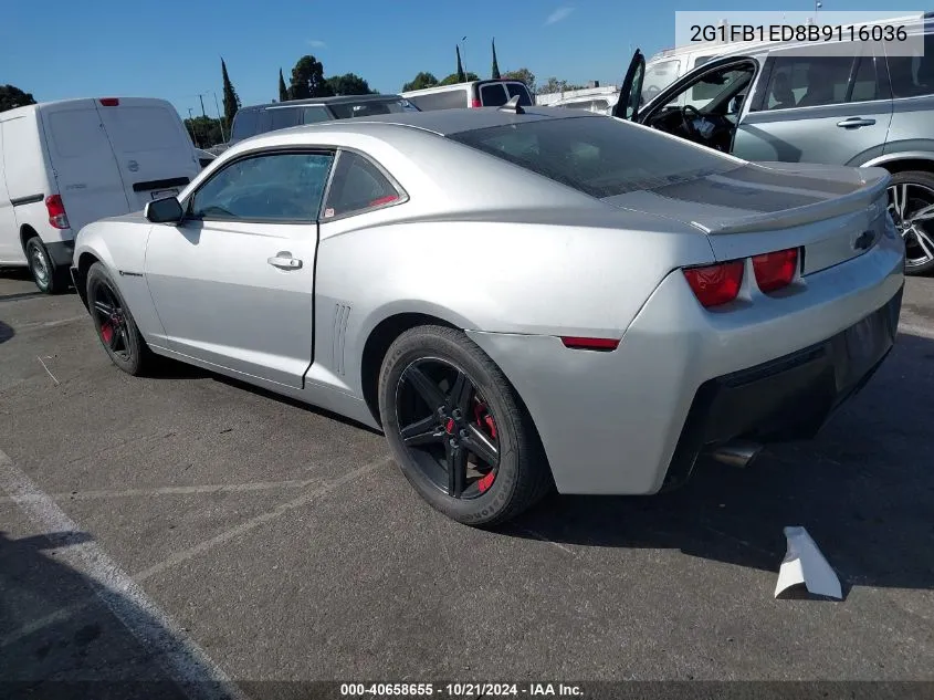 2011 Chevrolet Camaro 1Lt VIN: 2G1FB1ED8B9116036 Lot: 40658655