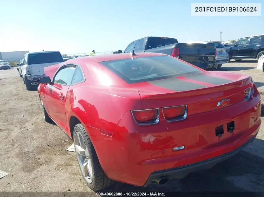 2G1FC1ED1B9106624 2011 Chevrolet Camaro 2Lt