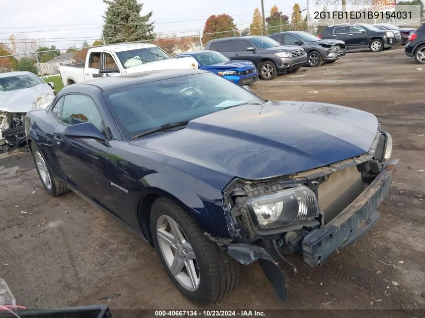 2011 Chevrolet Camaro 1Lt VIN: 2G1FB1ED1B9154031 Lot: 40667134