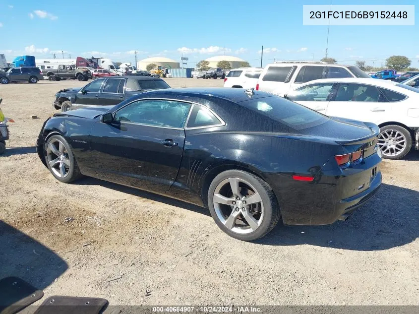 2011 Chevrolet Camaro 2Lt VIN: 2G1FC1ED6B9152448 Lot: 40684907