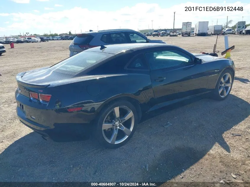 2G1FC1ED6B9152448 2011 Chevrolet Camaro 2Lt