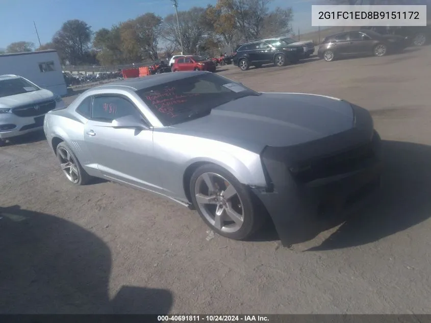 2G1FC1ED8B9151172 2011 Chevrolet Camaro 2Lt