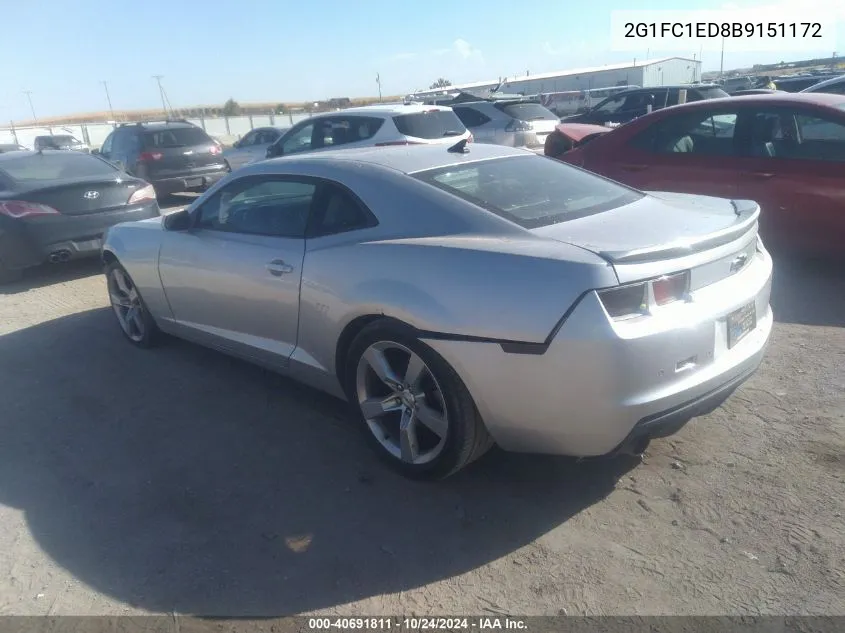 2G1FC1ED8B9151172 2011 Chevrolet Camaro 2Lt