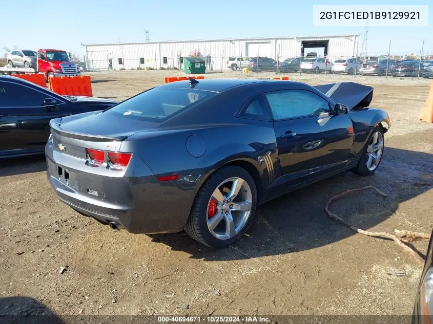 2G1FC1ED1B9129921 2011 Chevrolet Camaro 2Lt