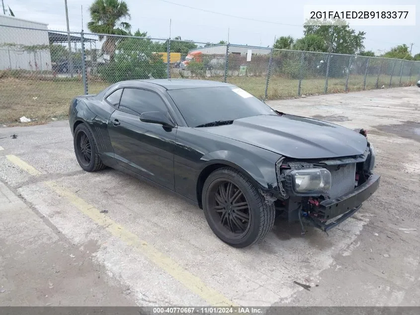 2011 Chevrolet Camaro 2Ls VIN: 2G1FA1ED2B9183377 Lot: 40770667