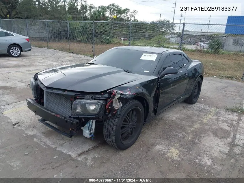 2011 Chevrolet Camaro 2Ls VIN: 2G1FA1ED2B9183377 Lot: 40770667