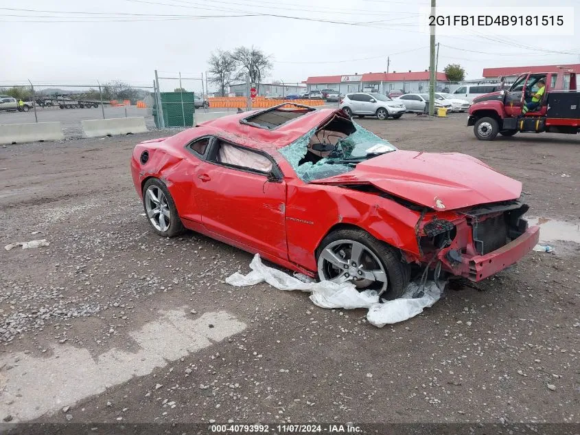 2011 Chevrolet Camaro 1Lt VIN: 2G1FB1ED4B9181515 Lot: 40793992