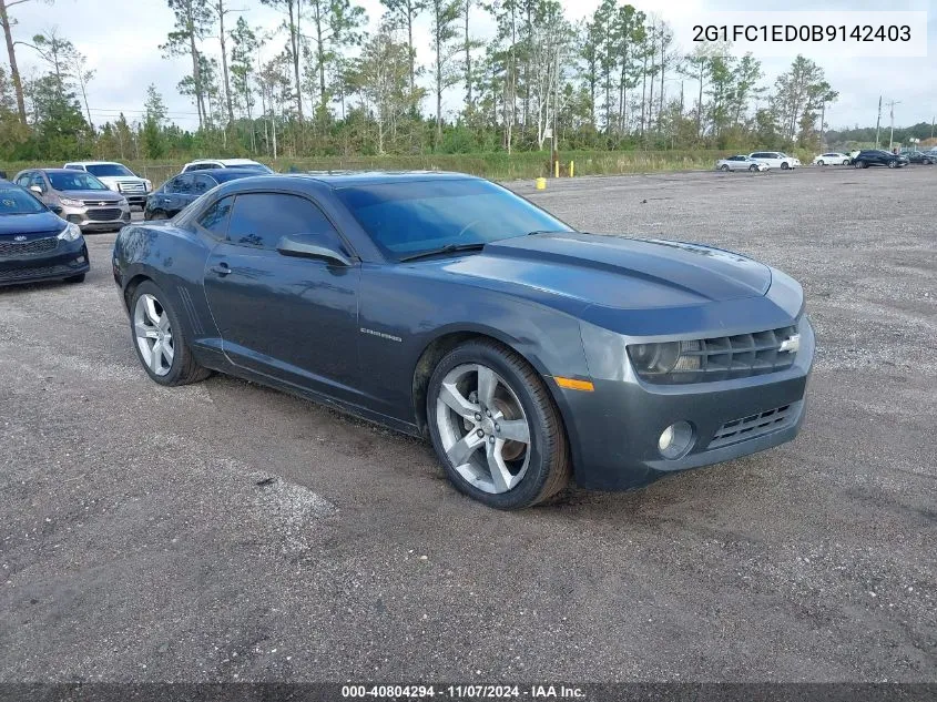 2011 Chevrolet Camaro 2Lt VIN: 2G1FC1ED0B9142403 Lot: 40804294