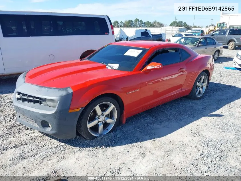 2011 Chevrolet Camaro 1Lt VIN: 2G1FF1ED6B9142865 Lot: 40811746