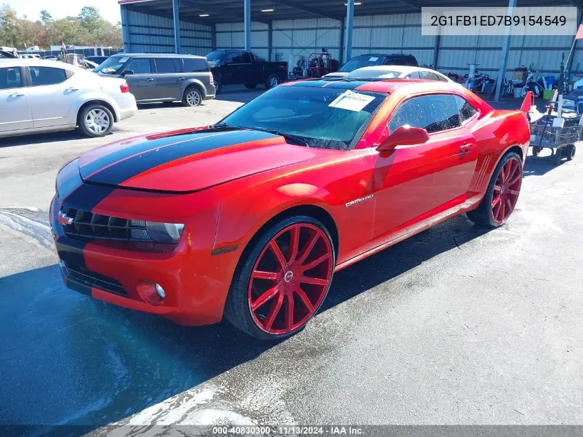 2011 Chevrolet Camaro 1Lt VIN: 2G1FB1ED7B9154549 Lot: 40830300