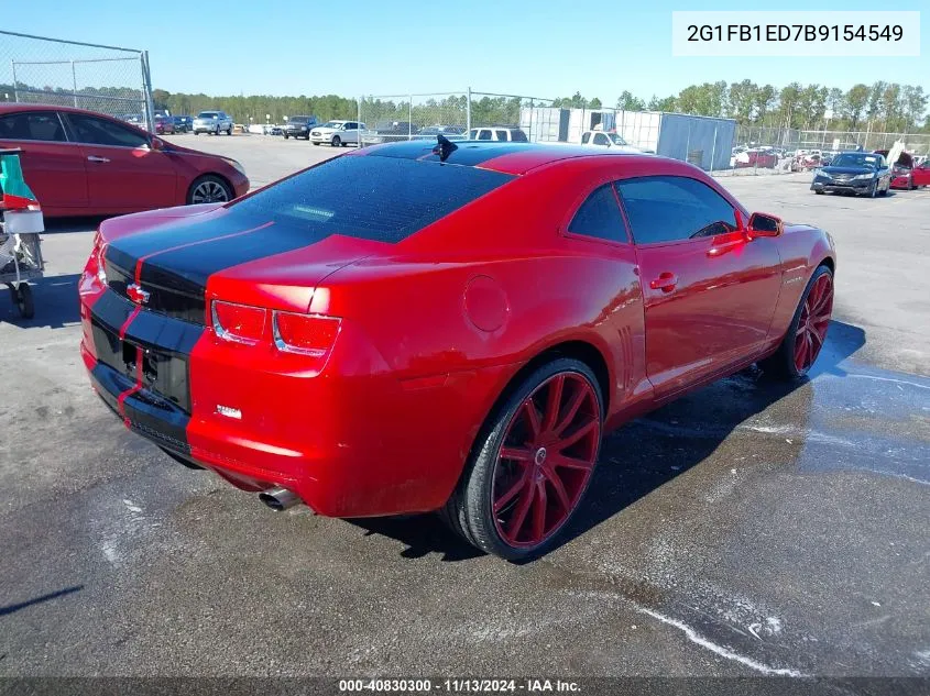 2011 Chevrolet Camaro 1Lt VIN: 2G1FB1ED7B9154549 Lot: 40830300