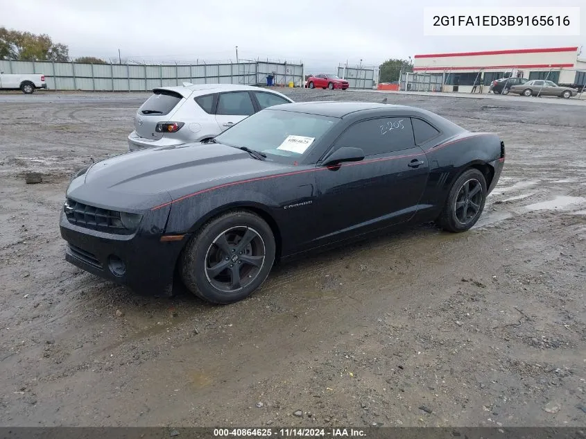 2011 Chevrolet Camaro 2Ls VIN: 2G1FA1ED3B9165616 Lot: 40864625