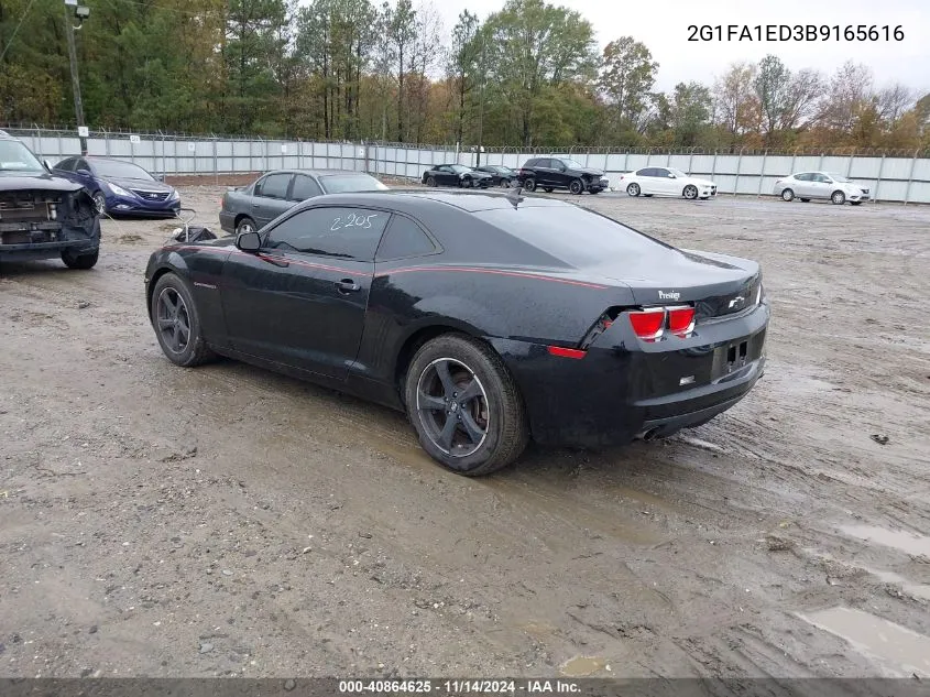 2011 Chevrolet Camaro 2Ls VIN: 2G1FA1ED3B9165616 Lot: 40864625