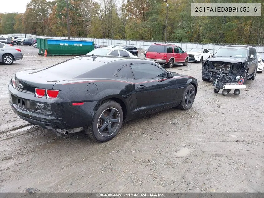 2011 Chevrolet Camaro 2Ls VIN: 2G1FA1ED3B9165616 Lot: 40864625