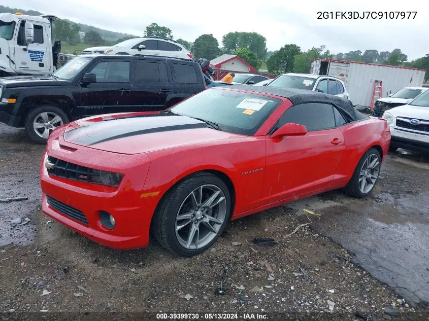 2G1FK3DJ7C9107977 2012 Chevrolet Camaro 2Ss