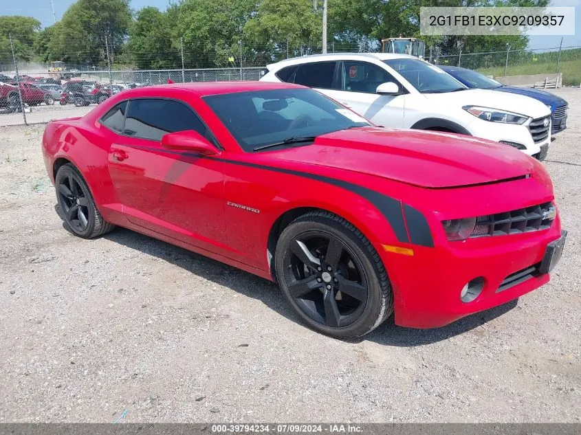 2012 Chevrolet Camaro 1Lt VIN: 2G1FB1E3XC9209357 Lot: 39794234