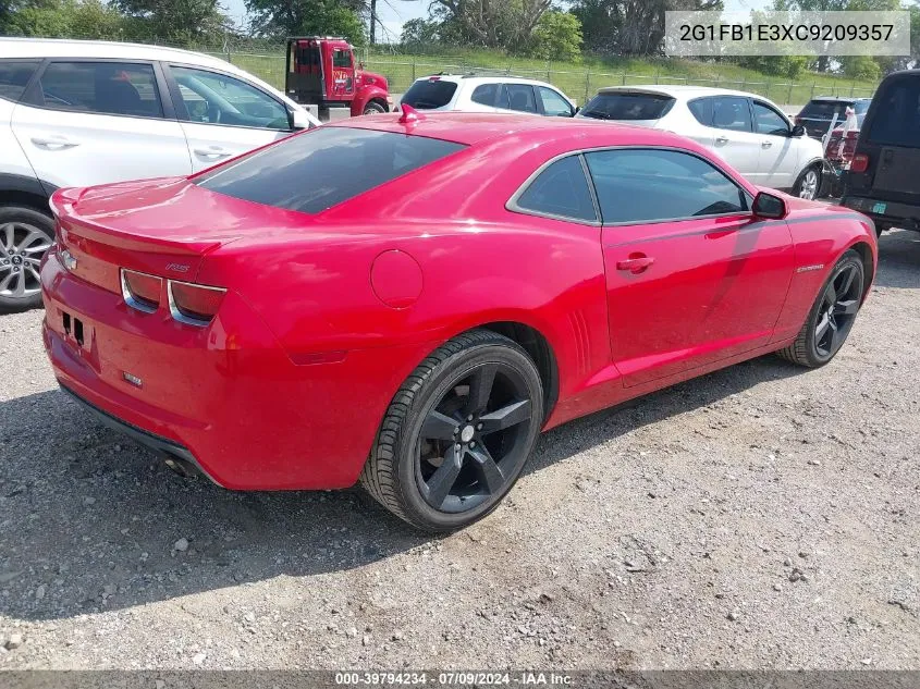 2012 Chevrolet Camaro 1Lt VIN: 2G1FB1E3XC9209357 Lot: 39794234