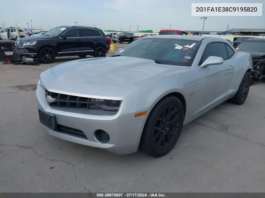 2012 Chevrolet Camaro 2Ls VIN: 2G1FA1E38C9195820 Lot: 39870807