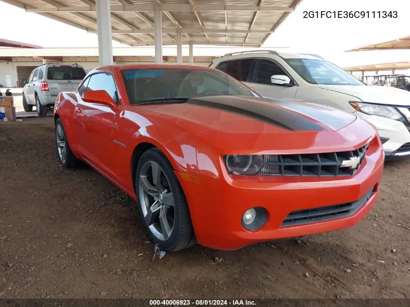 2012 Chevrolet Camaro 2Lt VIN: 2G1FC1E36C9111343 Lot: 40006923