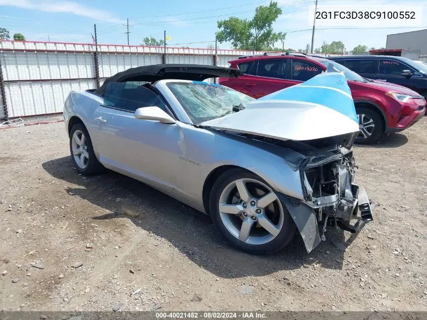 2012 Chevrolet Camaro 2Lt VIN: 2G1FC3D38C9100552 Lot: 40021452