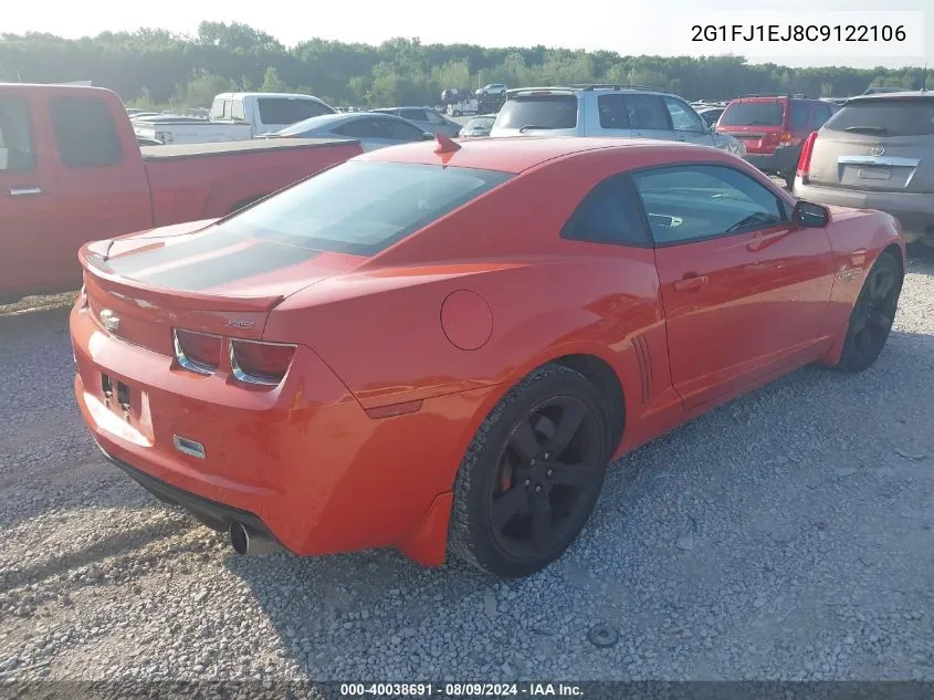 2012 Chevrolet Camaro 1Ss VIN: 2G1FJ1EJ8C9122106 Lot: 40038691