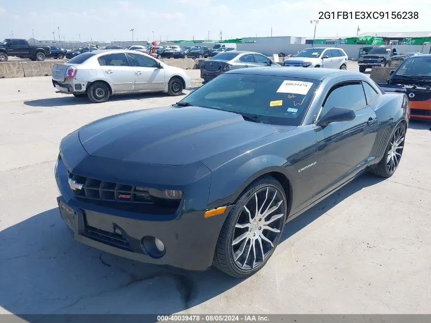 2G1FB1E3XC9156238 2012 Chevrolet Camaro 1Lt