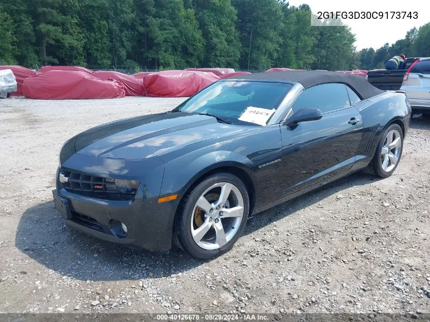 2012 Chevrolet Camaro 2Lt VIN: 2G1FG3D30C9173743 Lot: 40126678