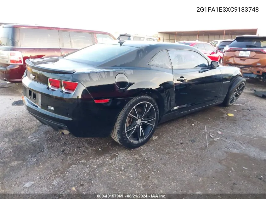 2012 Chevrolet Camaro Ls VIN: 2G1FA1E3XC9183748 Lot: 40157969