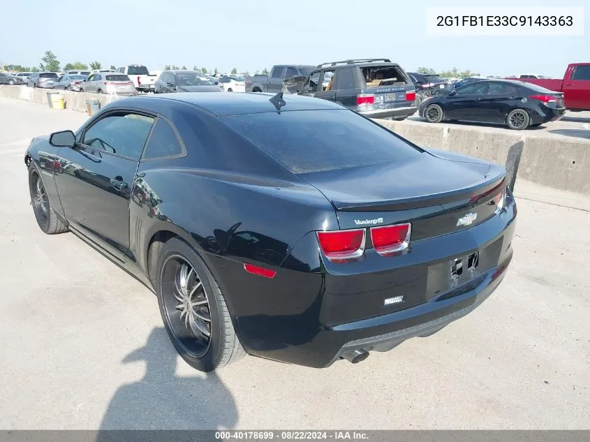 2012 Chevrolet Camaro 1Lt VIN: 2G1FB1E33C9143363 Lot: 40178699