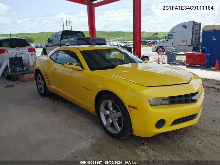 2012 Chevrolet Camaro 2Ls VIN: 2G1FA1E34C9111184 Lot: 40233467