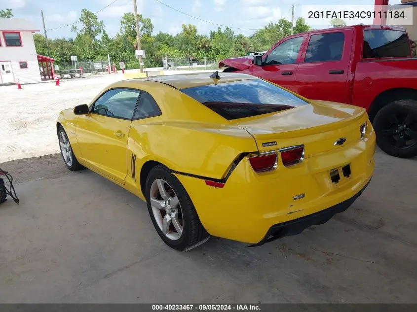 2G1FA1E34C9111184 2012 Chevrolet Camaro 2Ls