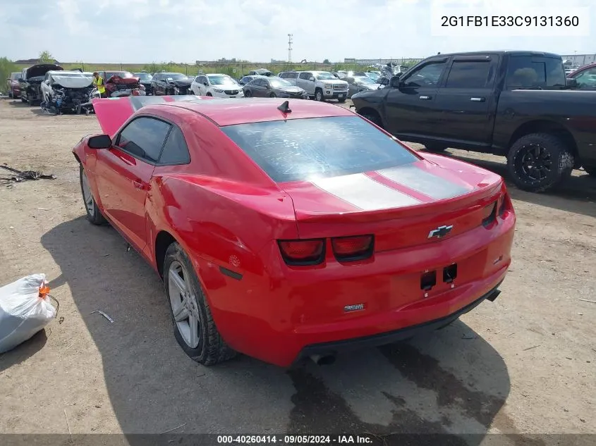 2012 Chevrolet Camaro Lt VIN: 2G1FB1E33C9131360 Lot: 40260414