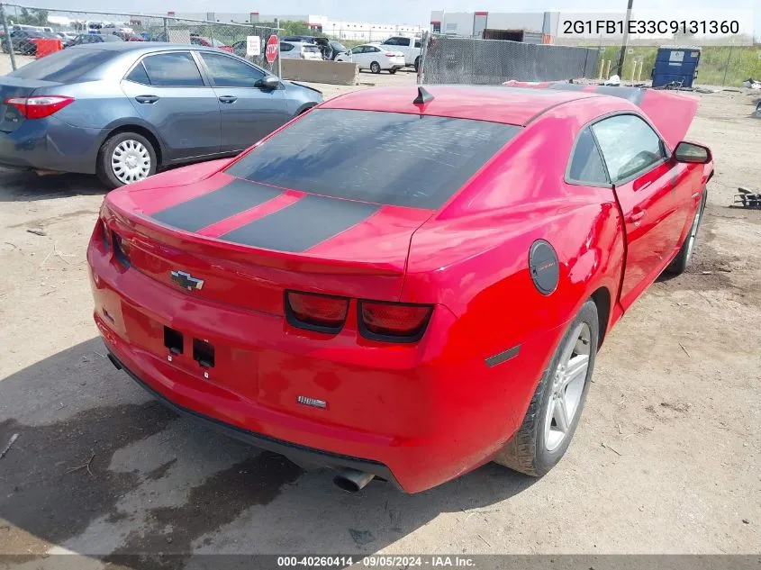 2G1FB1E33C9131360 2012 Chevrolet Camaro Lt