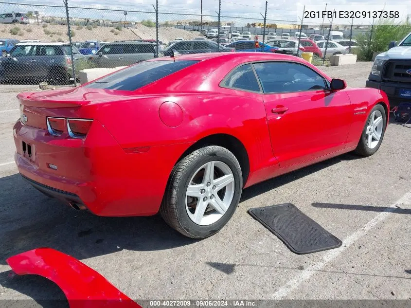 2G1FB1E32C9137358 2012 Chevrolet Camaro 1Lt